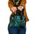 Polynesian Turtle Valentine Shoulder Handbag You And Me Turquoise Hibiscus Heart LT01 One Size Turquoise - Polynesian Pride