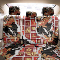 Hawaii Japanese Culture Black Back Car Seat Cover Spring Cranes Aloha Pattern