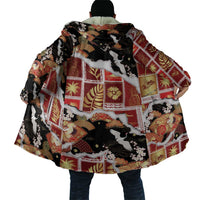 Hawaii Japanese Culture Black Cloak Spring Cranes Aloha Pattern