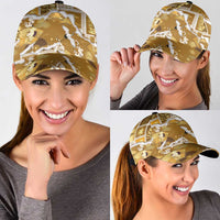 Hawaii Japanese Culture Gold Classic Cap Spring Cranes Aloha Pattern