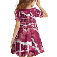 Hawaii Japanese Culture Pink Family Matching Long Sleeve Bodycon Dress and Hawaiian Shirt Spring Cranes Aloha Pattern