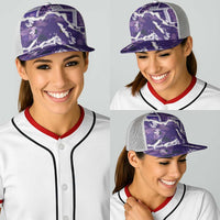 Hawaii Japanese Culture Purple Baseball Net Cap Spring Cranes Aloha Pattern LT01 - Polynesian Pride