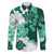 Green Hibiscus Plumeria Floral Family Matching Summer Maxi Dress and Hawaiian Shirt - Polynesian Pride