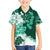 Green Hibiscus Plumeria Floral Family Matching Summer Maxi Dress and Hawaiian Shirt - Polynesian Pride