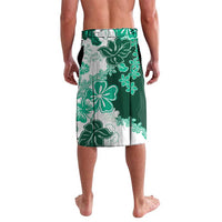 Green Hibiscus Plumeria Floral Lavalava - Polynesian Pride