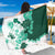 Green Hibiscus Plumeria Floral Sarong - Polynesian Pride