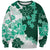 Green Hibiscus Plumeria Floral Sweatshirt - Polynesian Pride