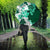Green Hibiscus Plumeria Floral Umbrella - Polynesian Pride