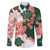 Green Orange Hibiscus Plumeria Floral Family Matching Summer Maxi Dress and Hawaiian Shirt - Polynesian Pride