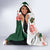 Green Orange Hibiscus Plumeria Floral Hooded Blanket - Polynesian Pride