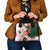 Green Orange Hibiscus Plumeria Floral Shoulder Handbag - Polynesian Pride