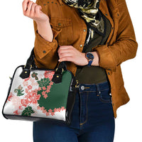 Green Orange Hibiscus Plumeria Floral Shoulder Handbag LT01 - Polynesian Pride