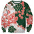 Green Orange Hibiscus Plumeria Floral Sweatshirt - Polynesian Pride