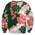 Green Orange Hibiscus Plumeria Floral Sweatshirt - Polynesian Pride
