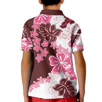 Pink Hibiscus Plumeria Floral Kid Polo Shirt LT01 - Polynesian Pride