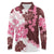 Pink Hibiscus Plumeria Floral Long Sleeve Polo Shirt - Polynesian Pride