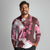 Pink Hibiscus Plumeria Floral Long Sleeve Polo Shirt - Polynesian Pride