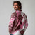 Pink Hibiscus Plumeria Floral Long Sleeve Polo Shirt - Polynesian Pride