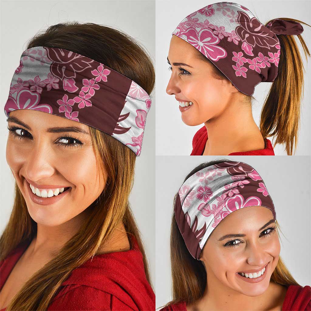 Pink Hibiscus Plumeria Floral Neck Gaiter LT01