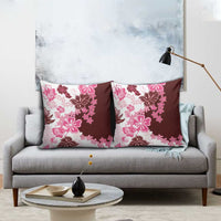 Pink Hibiscus Plumeria Floral Pillow Cover LT01 - Polynesian Pride