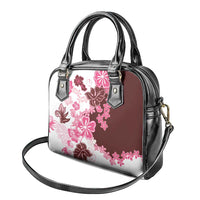 Pink Hibiscus Plumeria Floral Shoulder Handbag - Polynesian Pride