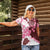 Pink Hibiscus Plumeria Floral Women Polo Shirt - Polynesian Pride