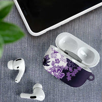 Purple Hibiscus Plumeria Floral AirPods Case - Polynesian Pride