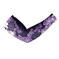 Purple Hibiscus Plumeria Floral Arm Sleeves - Polynesian Pride