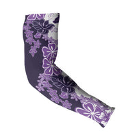 Purple Hibiscus Plumeria Floral Arm Sleeves - Polynesian Pride