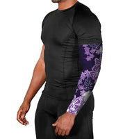 Purple Hibiscus Plumeria Floral Arm Sleeves - Polynesian Pride