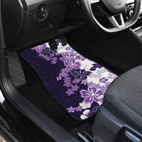 Purple Hibiscus Plumeria Floral Car Mats - Polynesian Pride