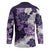 Purple Hibiscus Plumeria Floral Hockey Jersey - Polynesian Pride