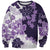 Purple Hibiscus Plumeria Floral Sweatshirt - Polynesian Pride