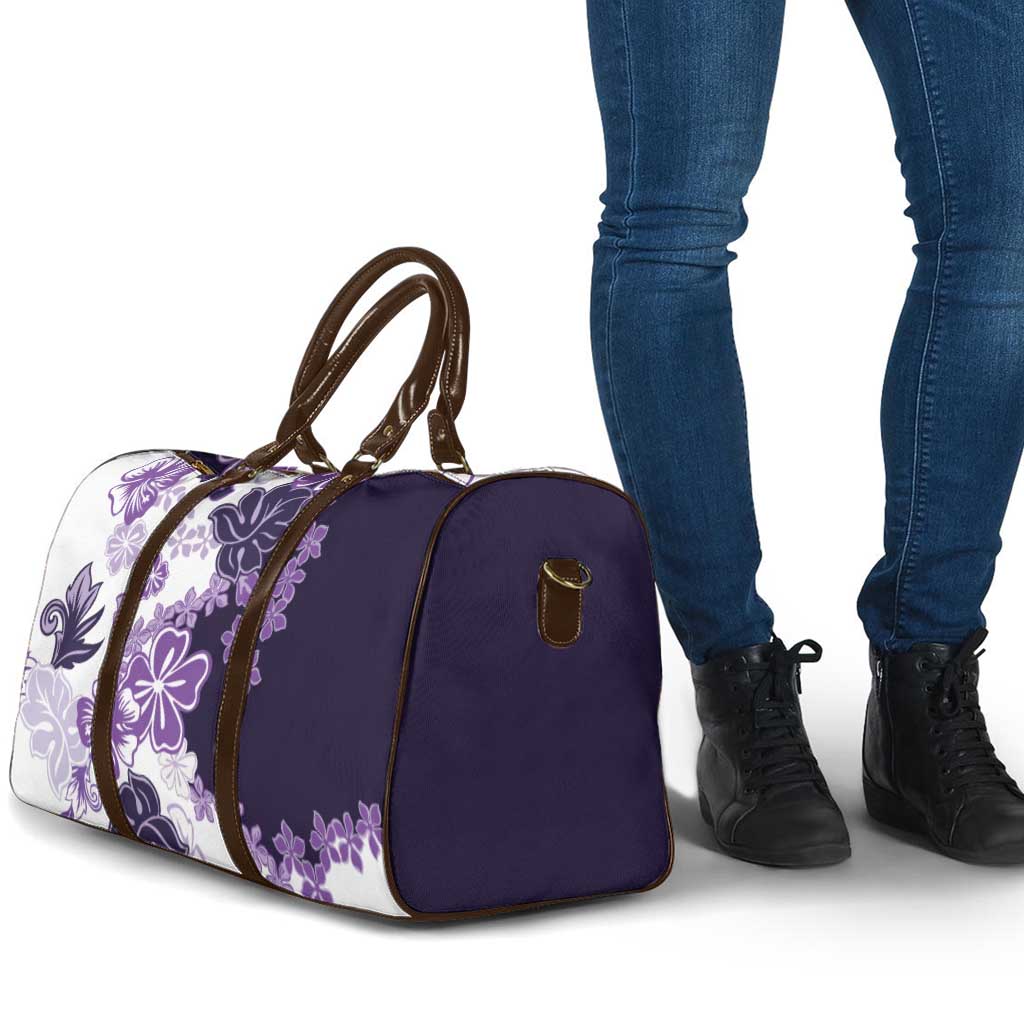 Purple Hibiscus Plumeria Floral Travel Bag - Polynesian Pride