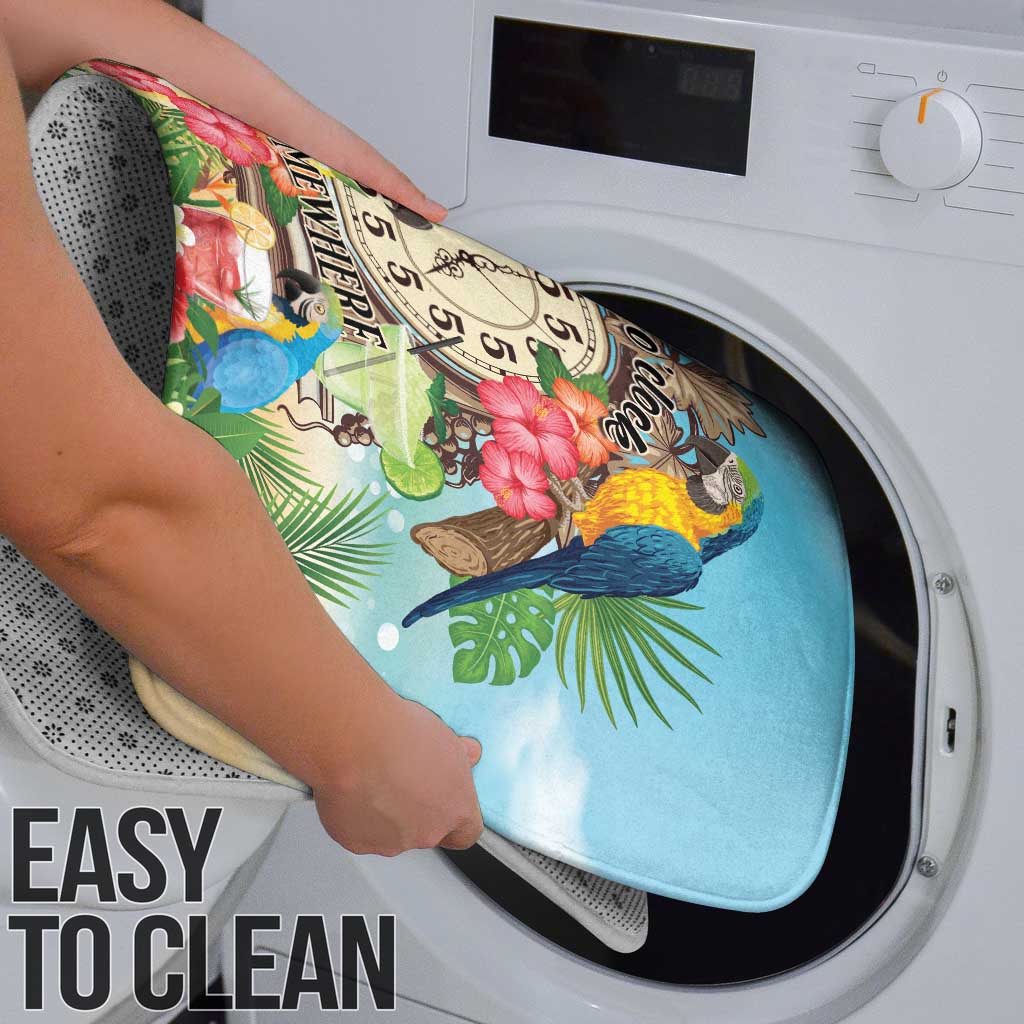 It's 5 o'clock Somewhere Bathroom Set Hawaiian Tropical Parrots - Polynesian Pride