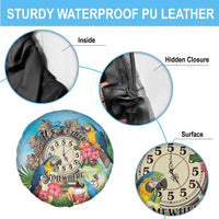 It's 5 o'clock Somewhere Spare Tire Cover Hawaiian Tropical Parrots - Polynesian Pride