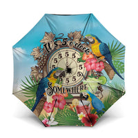 It's 5 o'clock Somewhere Umbrella Hawaiian Tropical Parrots - Polynesian Pride