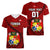 Custom Tonga Rugby Women V Neck T Shirt Tongan Ngatu Pattern Black Version LT01 - Polynesian Pride