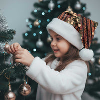 Hawaii Hibiscus Christmas Santa Hat Retro Style - Polynesian Pride