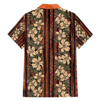 Hawaii Hibiscus Family Matching Long Sleeve Bodycon Dress and Hawaiian Shirt Retro Style - Polynesian Pride