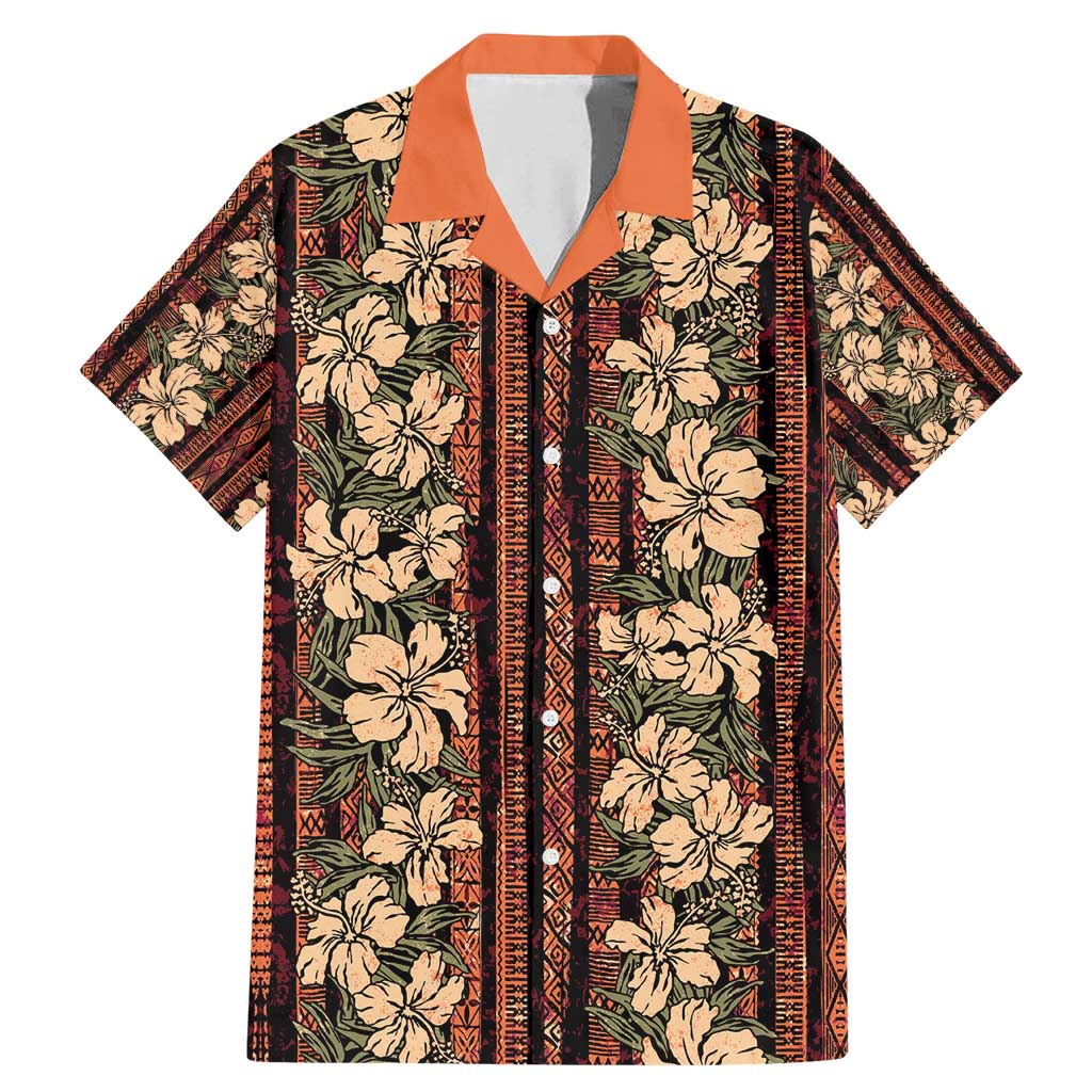 Hawaii Hibiscus Family Matching Mermaid Dress and Hawaiian Shirt Retro Style - Polynesian Pride