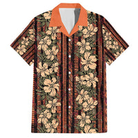 Hawaii Hibiscus Family Matching Off Shoulder Maxi Dress and Hawaiian Shirt Retro Style - Polynesian Pride