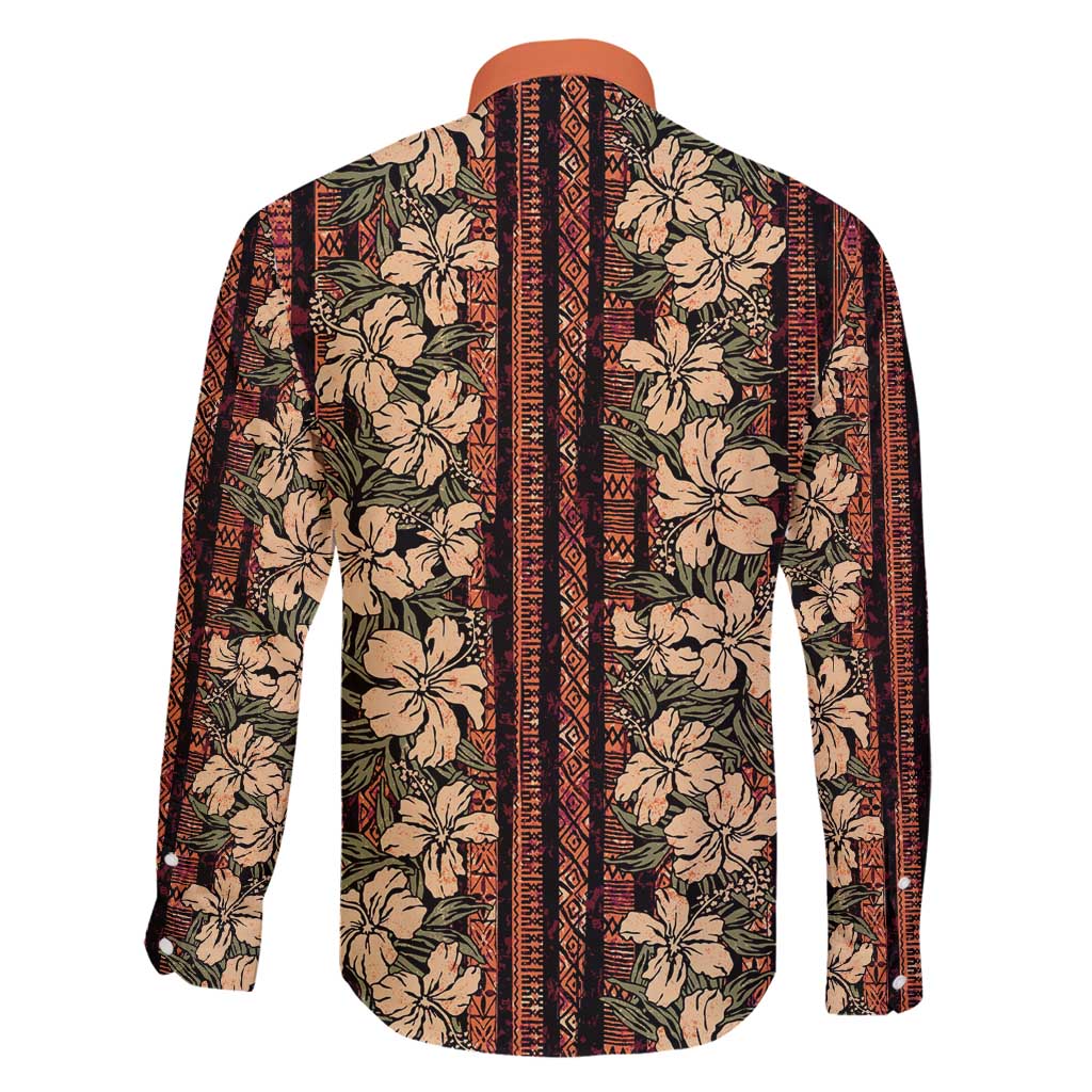 Hawaii Hibiscus Family Matching Off Shoulder Maxi Dress and Hawaiian Shirt Retro Style - Polynesian Pride