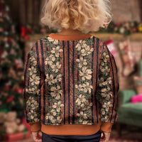 Hawaii Hibiscus Kid Ugly Christmas Sweater Retro Style - Polynesian Pride