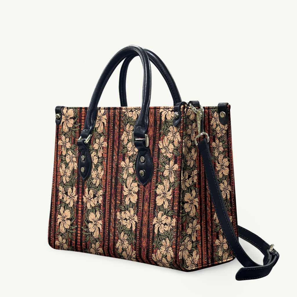 Hawaii Hibiscus Leather Bag Retro Style LT01 Brown - Polynesian Pride