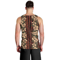 Hawaii Hibiscus Men Tank Top Retro Style - Polynesian Pride