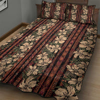 Hawaii Hibiscus Quilt Bed Set Retro Style - Polynesian Pride