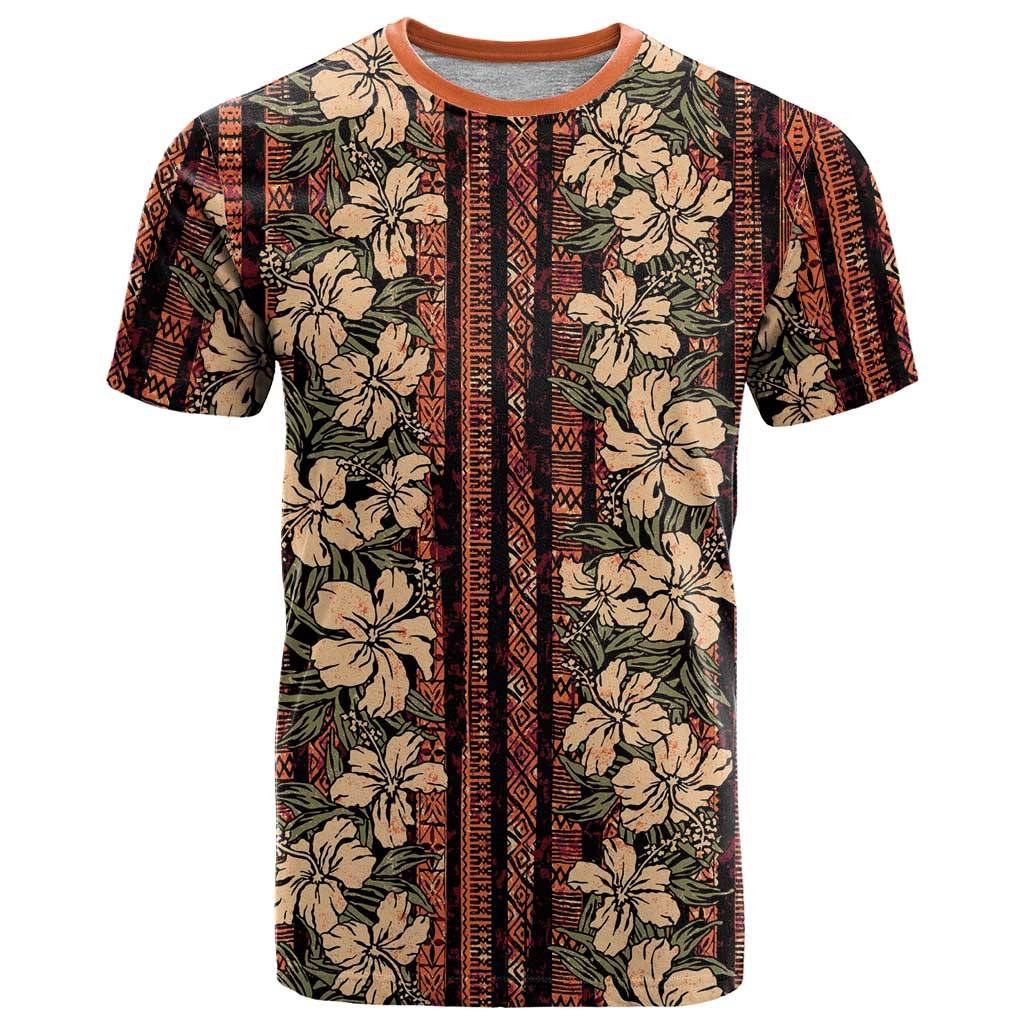 Hawaii Hibiscus T Shirt Retro Style - Polynesian Pride