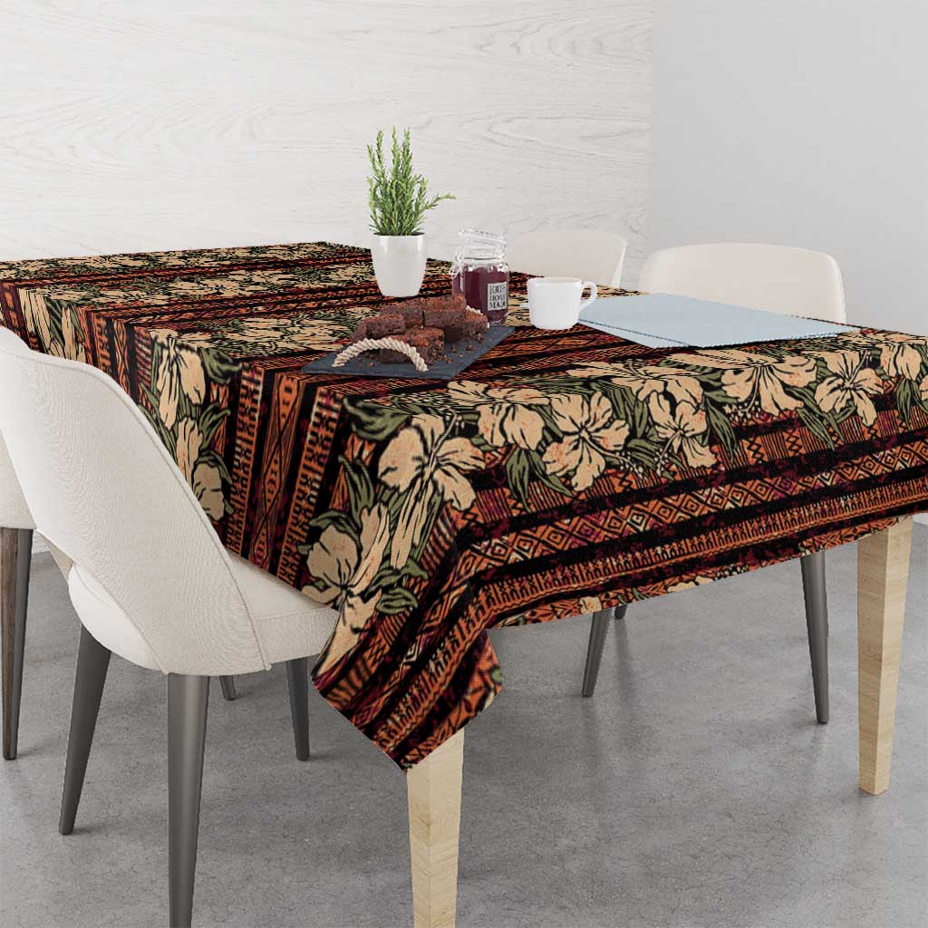 Hawaii Hibiscus Tablecloth Retro Style - Polynesian Pride