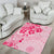 Fiji Masi With Hibiscus Tapa Tribal Area Rug Pink Pastel LT01 - Polynesian Pride